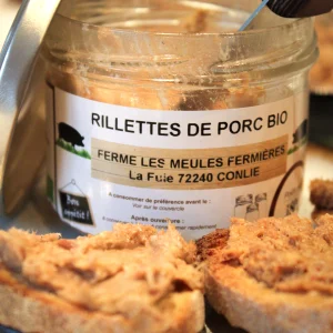 Rillettes de porc noir nature 180g
